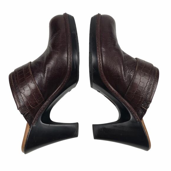 Sofft Brown heeled  Clogs 9 M - Picture 5 of 9
